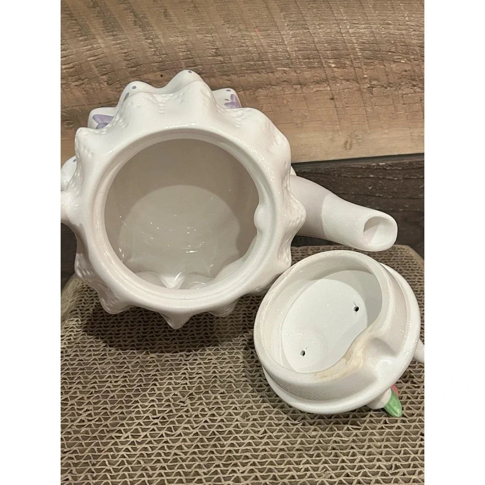 Teleflora Lavender‎ Polka Dots & Bows Princess Tea Party Teapot